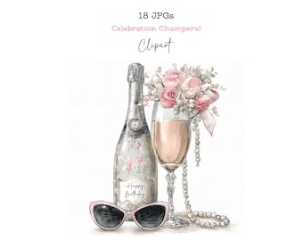 Imágenes prediseñadas para celebraciones (18 imágenes JPG), ideales para crear tarjetas o descargar digitalmente.