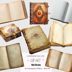 18 oude boeken clipart - aquarel open boeken clipart vintage boeken png, vintage open boeken png boeken ongewenste dagboekboeken kortstondige, boeken png
