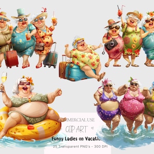 25 Clipart divertenti di anziani, Clipart di anziani, Nonna carina PNG, Pacchetto di PNG di anziani, Anziani in vacanza PNG, Anziani divertenti PNG