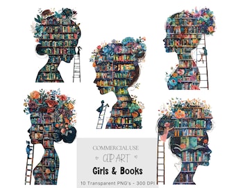 Girl loves books PNG, Book lover, Librarian, Book worm, Just a girl who loves books Books Png, Sublimation Png Digital Download, PNG Clipart