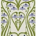 Art Nouveau Snow Drop Cross stitch pattern PDF