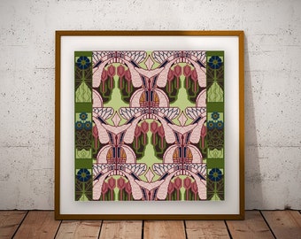 Rene Beauclair Art Deco organic design Cross stitch PDF  Arts and Crafts multiple color options