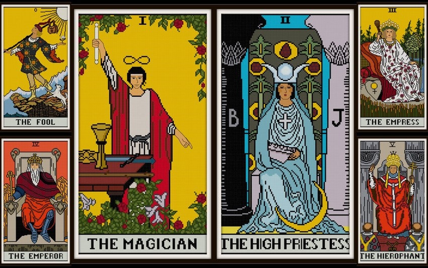 glemsom Haiku reservedele SALE Major Arcana Tarot Cards Set Cross Stitch Patterns PDF - Etsy Denmark