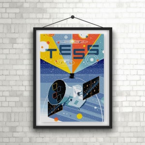 Astronomy Tess Satellite Cross stitch pattern PDF Space Exploration
