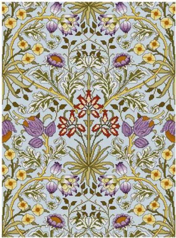 William Morris Hyacinth Wallpaper Design Cross Stitch Pattern - Etsy William Morris Hyacinth Wallpaper Design Cross Stitch Pattern - Etsy