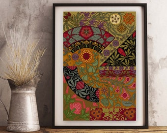 Anton Seder Floral No. 3 Iris Cross Stitch Pattern PDF