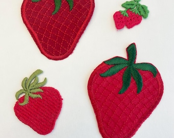 Strawberry Patches, Set of 4