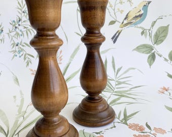 Wooden Candlestick Holders, Simple Wood Candlestick Holders,