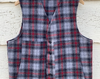 Vintage Filson Mackinaw Vest, 100% Virgin Wool, Made in USA