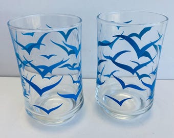 Seagull Juice Glasses, Vintage Drinkware