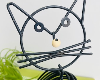 Mid-Century Cat Coil, Black Cat