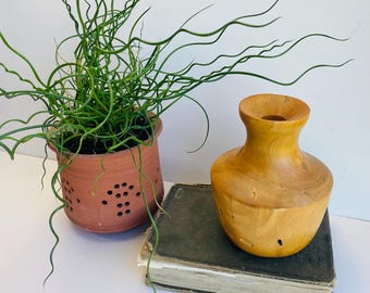 Cottonwood Vase, hand turned, Vintage