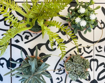 House Plant Christmas Ornaments, Plant Lover Ornament