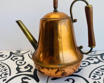 Copper Tea Kettle, Spartan, Made in USA, Vintage