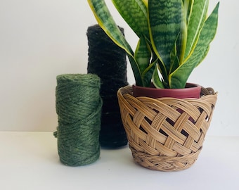 Woven Basket, Plant Basket, Boho Basket