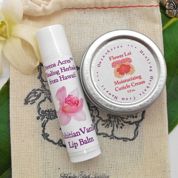 Lip Balm and Cuticle Cream Gift Set Lips Lip Balm Dry Lips Etsy