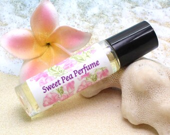 SWEET PEA Roll On Perfume / Roll On Oil / Aromatherapy Oil / Roll on Perfumes / Sweet Pea Scent