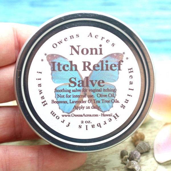 NONI ITCH Relief Salve / Vaginal Care / Lavender Salve / Feminine Salve / Intimate Hygiene /  Noni Odor / Vulva Balm