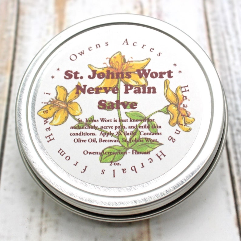 St. JOHNS WORT Salve / Herbal Salve for Nerve Pain Joint Etsy
