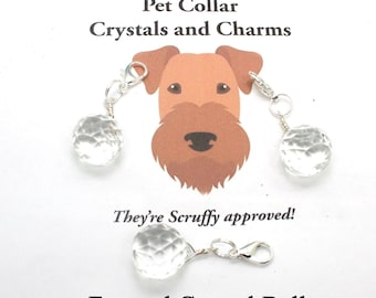 ON SALE!!!  Pet Collar Charm / Crystal Ball / Protection / Deflects Negativity / Pet Jewelry / Pet Charms / Charms for Dogs / Crystal