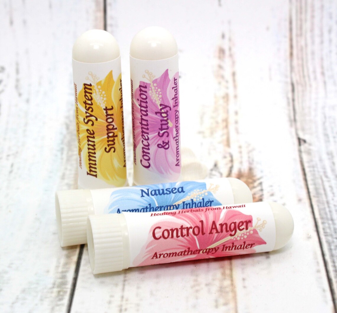 Essential Oil Inhalers / PICK ANY 4 / Aromatherapy Nasal Etsy