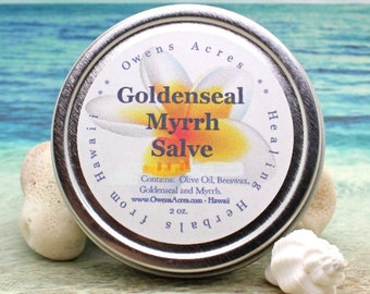 Goldenseal Myrrh Salve / Itchy / Dry Skin / Skin Problems / Skin Salve