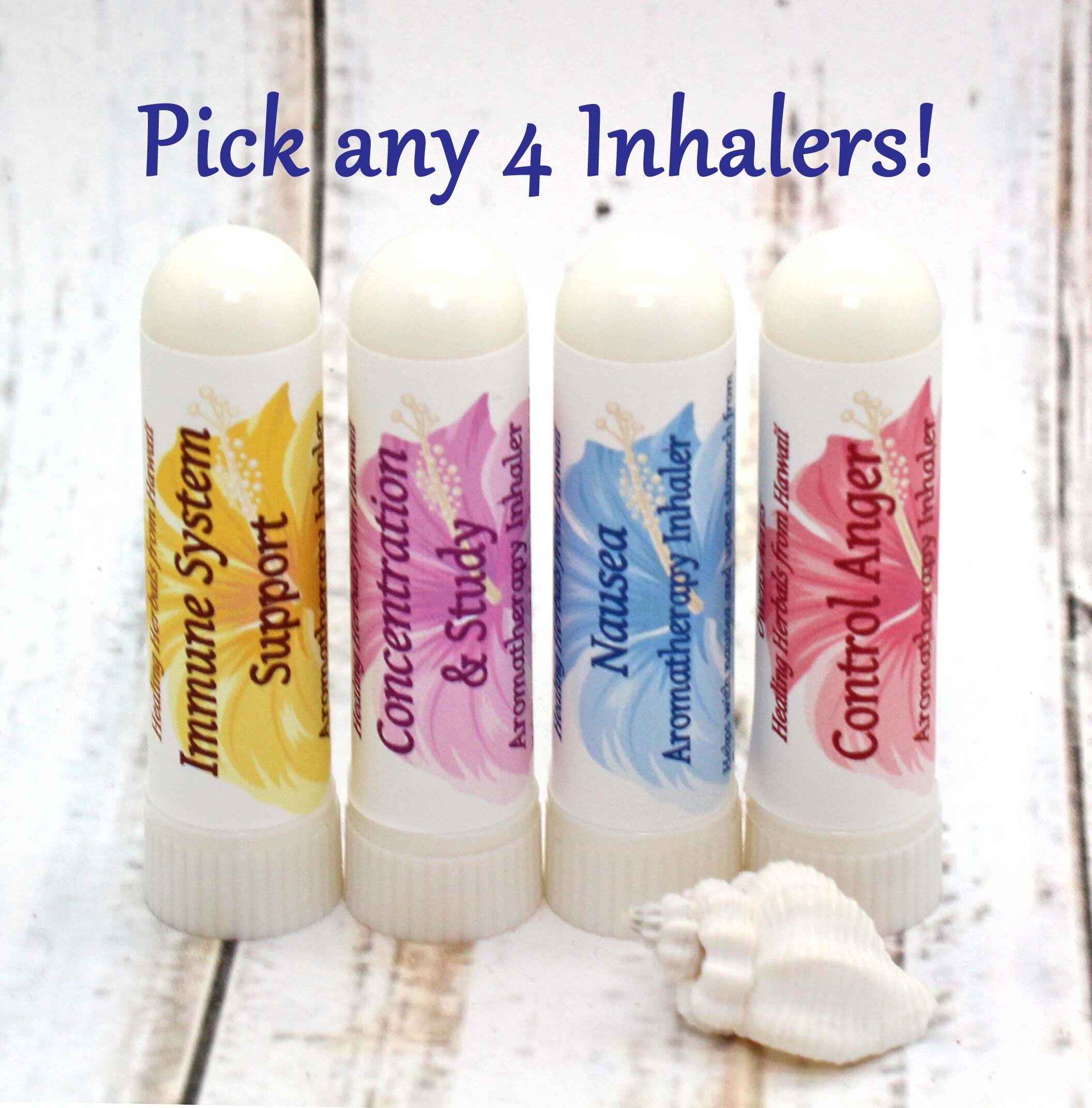 Essential Oil Inhalers / PICK ANY 4 / Aromatherapy Nasal Etsy
