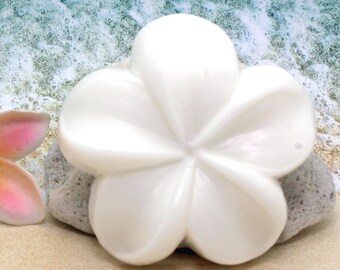 PLUMERIA Goats Milk Soap / Starfish Soap / Tropical Soap / Goats Milk Soap / Beach Decor / Guest Soap / Flower Soap