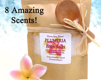 Hawaiian Sea Salt Soak / 8 Scents / Self Care Gift / Dry Skin Relief / Aromatherapy Gift / Gift Basket / Thank You Gift