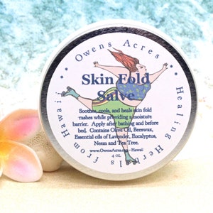 SKIN FOLD / Salve for Skin Folds / Fat Roll Rash / Hot Red Rash / Moisture Barrier / Skin Rash Salve / Burning Rash