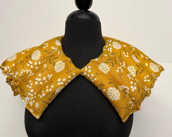 Floral Heat Pack: XL Heated Neck Shoulder Wrap, Hot Cold Therapy