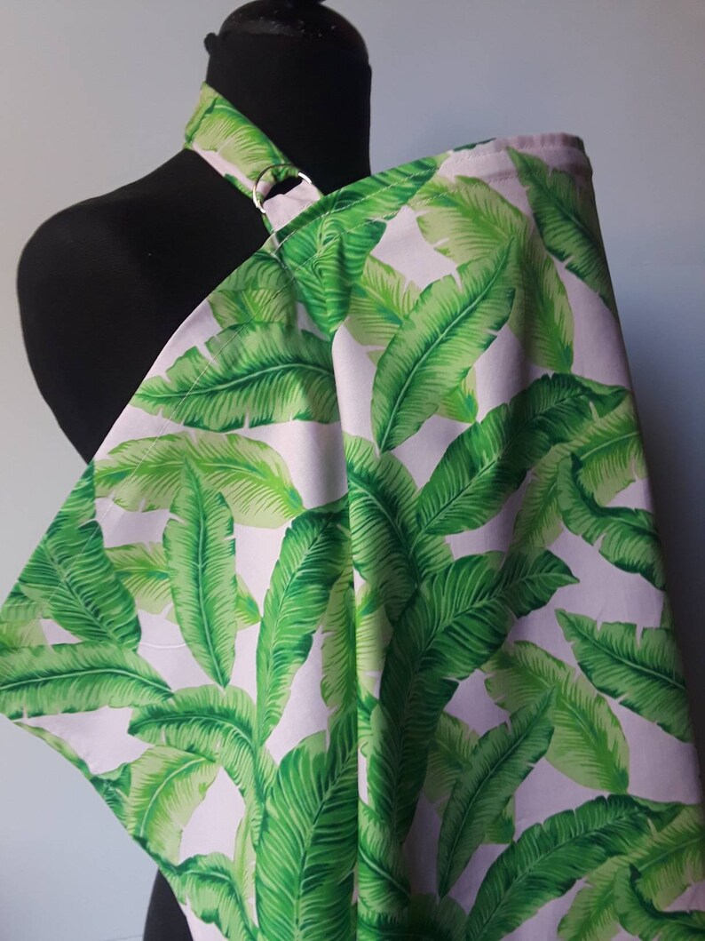 Nursing Cover Breastfeeding Cover Tropical Leaf Nursing Etsy