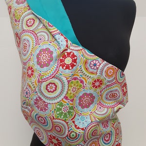 Baby draagdoek - Bodilla Turquoise voering