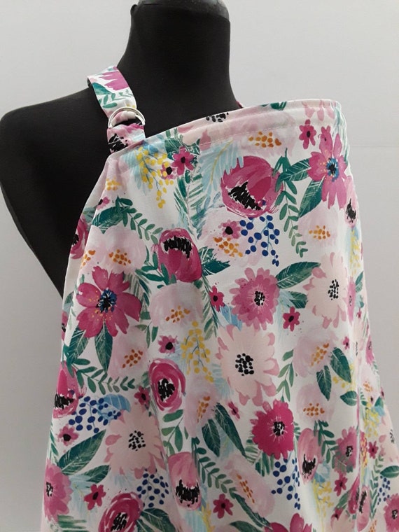 Pink Floral Nursing Cover Breastfeeding Feeding Cover Up - Etsy