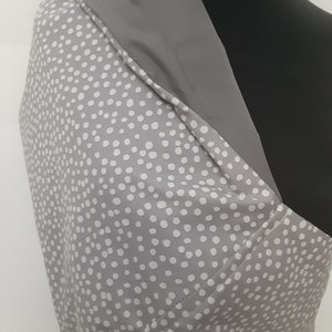 Baby Sling Baby Carrier Gray Dot Baby Sling, Choose Your Lining Color image 2