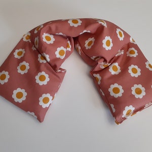 Rice Heating Pad, Heating Pack, Heated Neck Wrap,Fun Daisy Microwave Heating Pad, Or Flax seed, Scented or Unscented