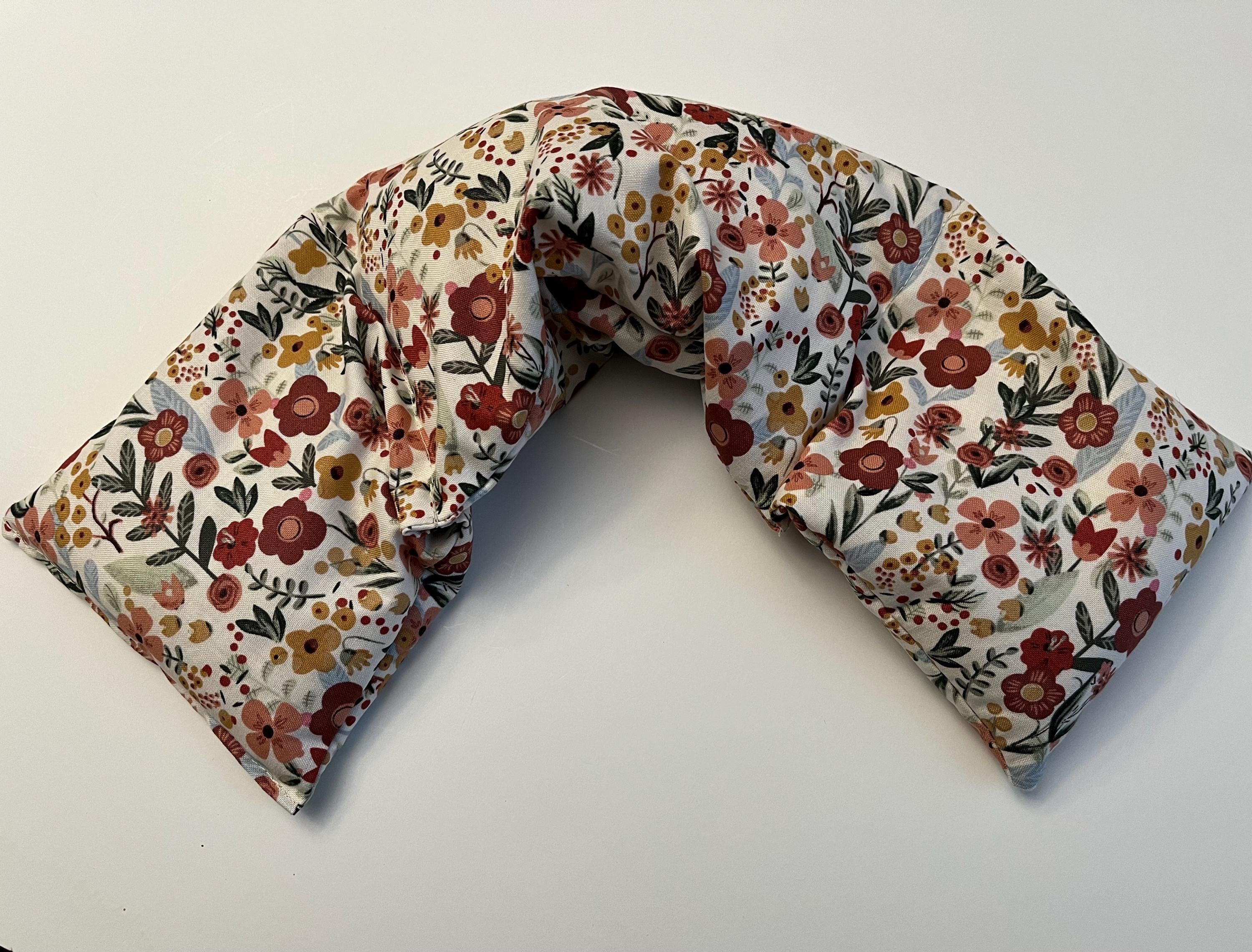 Woodland Floral Rice Heating Pad: Scented Hot Cold Therapy Wrap