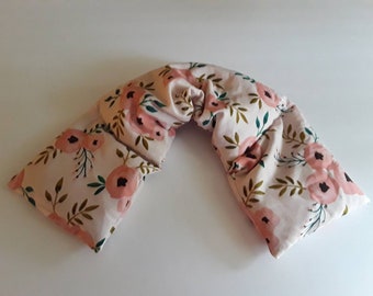 Heating Pad Microwavable, Hot Pack, Hot Cold Wrap, Microwave Heating Pad, Flax Seed, Scented or Unscented- country roses