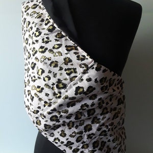 Baby Sling Carrier-Schwarz und Pink Leopard Gepard Baby Sling mit Gold-Second Item Ships Free