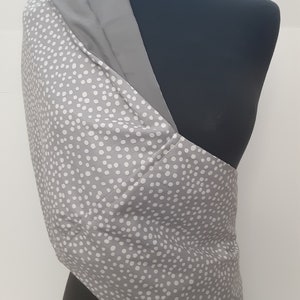 Baby Sling  Baby Carrier - Gray Dot Baby Sling, Choose Your Lining Color