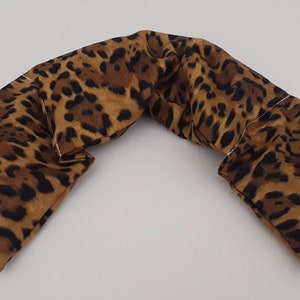 Heating Pad, Heating Pack, Heated Neck Wrap, Microwave Heating Pad,Hot Cold Pack, Scented or Unscented - Leopard