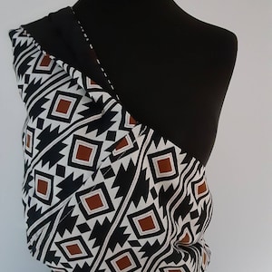 Draagdoek, draagzak - boho draagdoek, draagzak, kies je voeringkleur