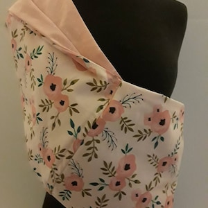 Peach Floral Baby Sling Carrier, Rose Baby Sling, Floral Baby Sling, Baby Carrier - Second Items wordt gratis verzonden
