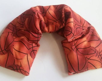 Heat Pack, Microwave Heating Pad, Neck warmer, Scented or Unscented - Basketball Fabric