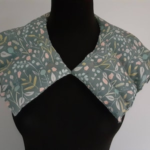 Heat Pack, Heated Neck Shoulder Wrap, Microwave Heating Pad, Hot Pack Cold Pack, Xl Large,  Scented or Unscented/ Sage Green Floral