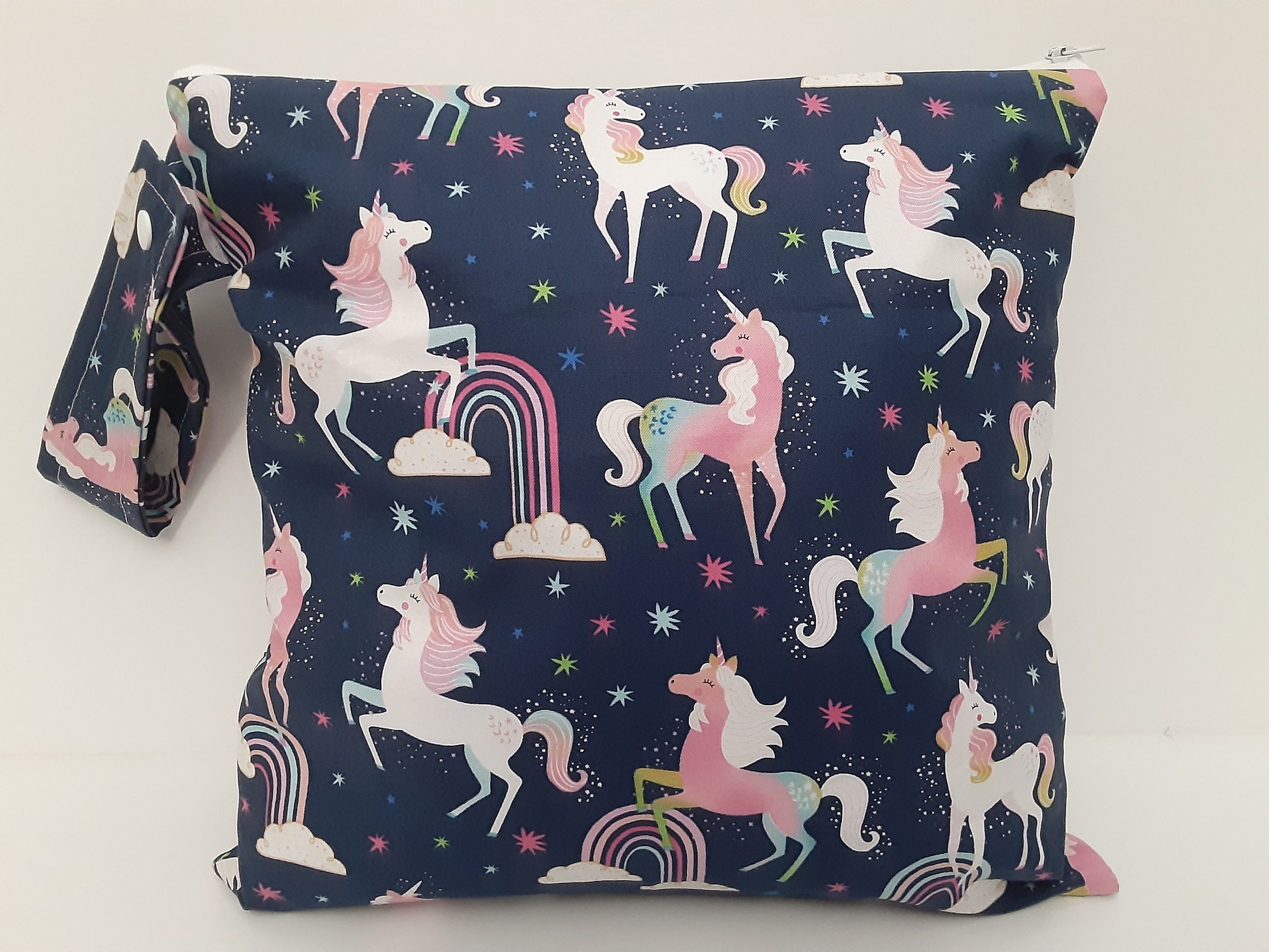 Unicom Rainbow Wet Bag , Wet Bag For Cloth diapers ,Swimsuit Bag, Dirty Diaper Bag, Wet Dry Bag, Bikini Bag, Lunch Bag, Beach Bag