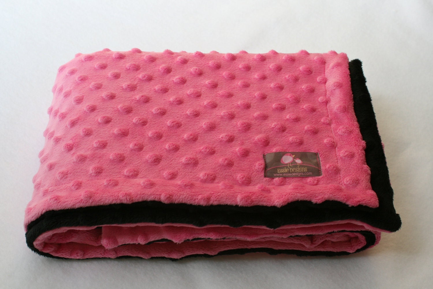 Minky Blanket Baby Blanket Crib Blanket Baby Gift Pink and Etsy