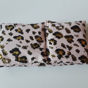 Cold and Heat Pack ,Microwave Heat Pack /massage therapy Flax Seed,rice heating pad, Pink Gold Cheetah