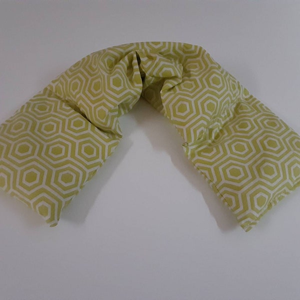 Rice Heating Pad, Heating Pack, Heated Neck Wrap, Microwave Heating Pad, Flax seed, Scented or Unscented -  Geo Citron