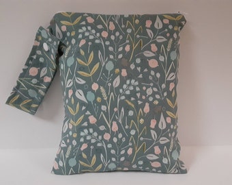 Borsa impermeabile Sage Floral: per pannolini di stoffa, organizer per cosmetici da palestra, borsa per parti del tiralatte
